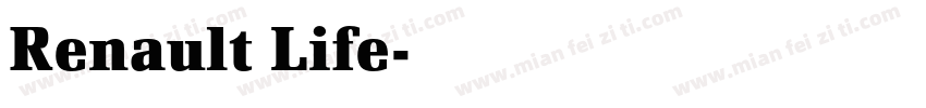 Renault Life字体转换